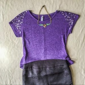 Knit Works Purple Top